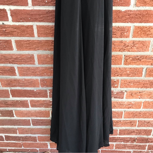 Anthropologie Yumi Kim Full Bloom Wrap Maxi Dress Black Size Medium - Picture 9 of 13